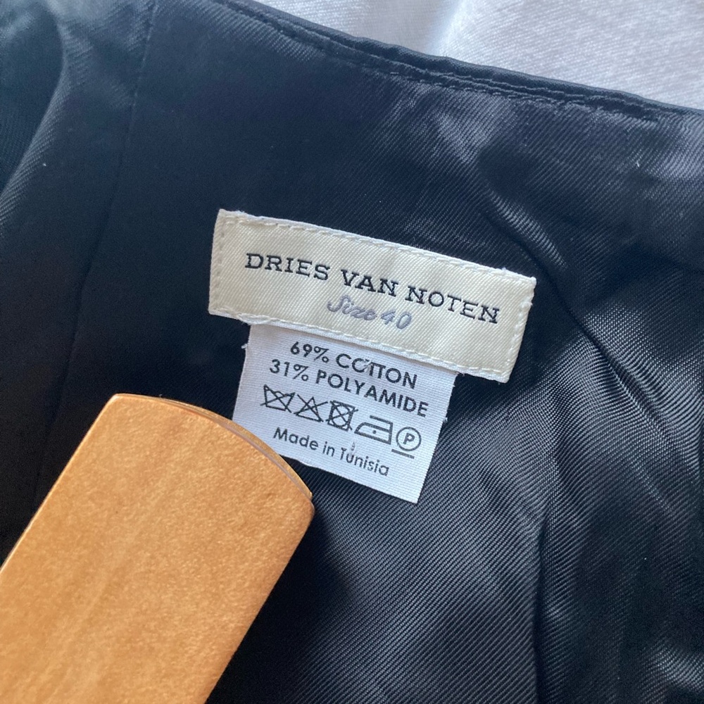 Dries Van Noten Black Ruffle Hem Skirt - Picture 4 of 4